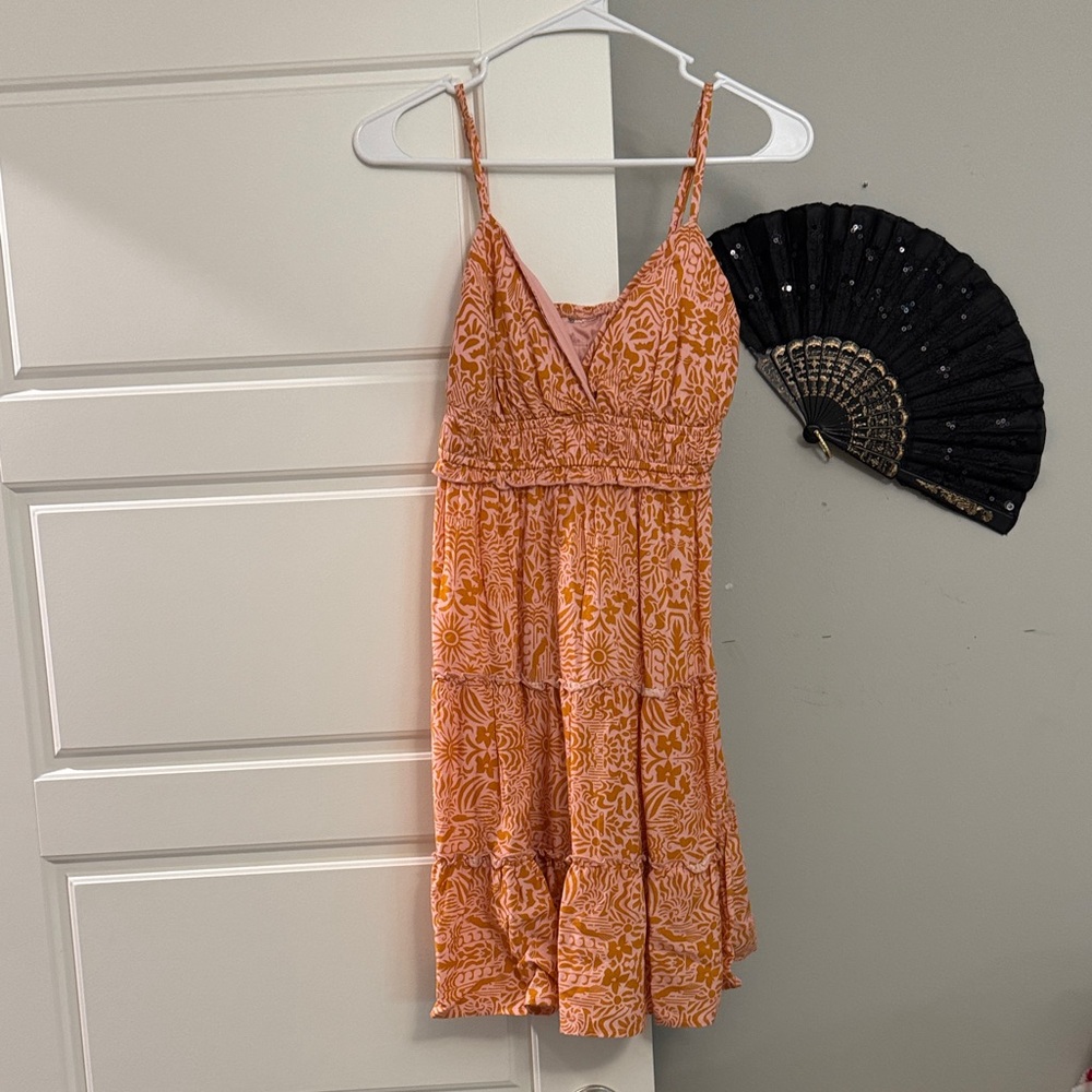 Orange Floral Sundress
